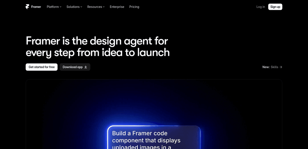 Framer design-led portfolio websites