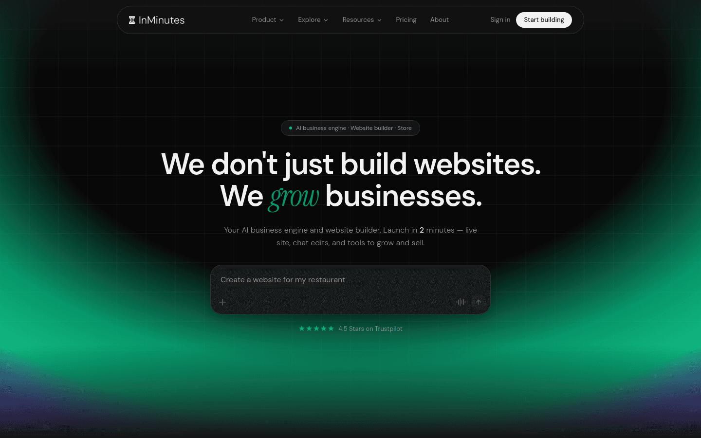 AI Website Builder for Small Business Launches