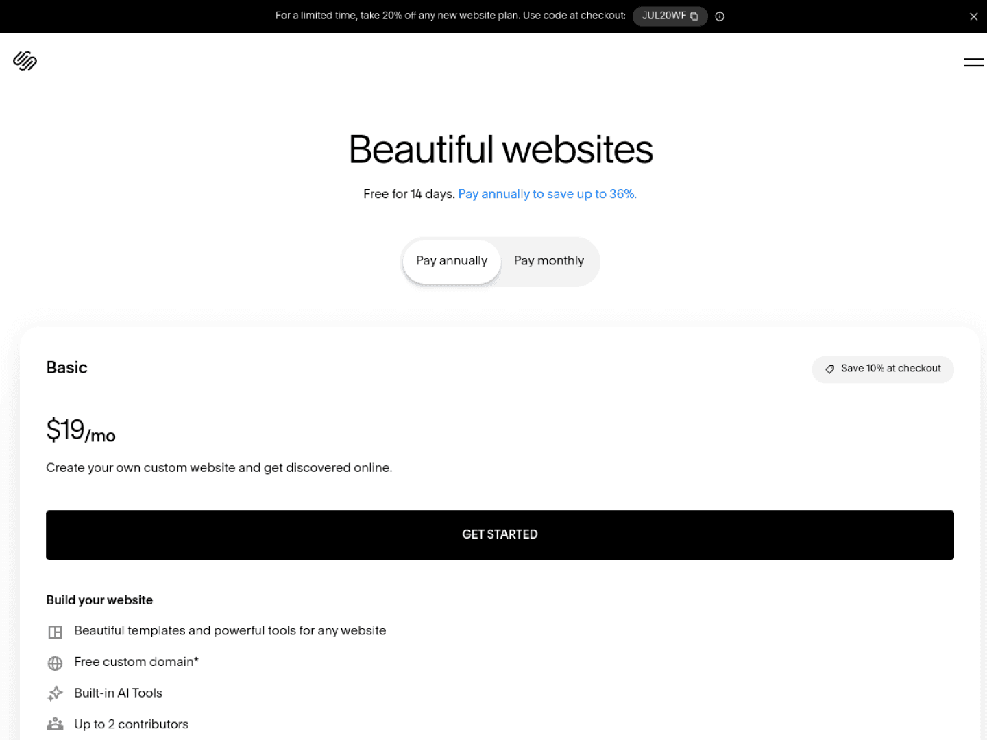InMinutes vs Squarespace AI for Fast Website Launches