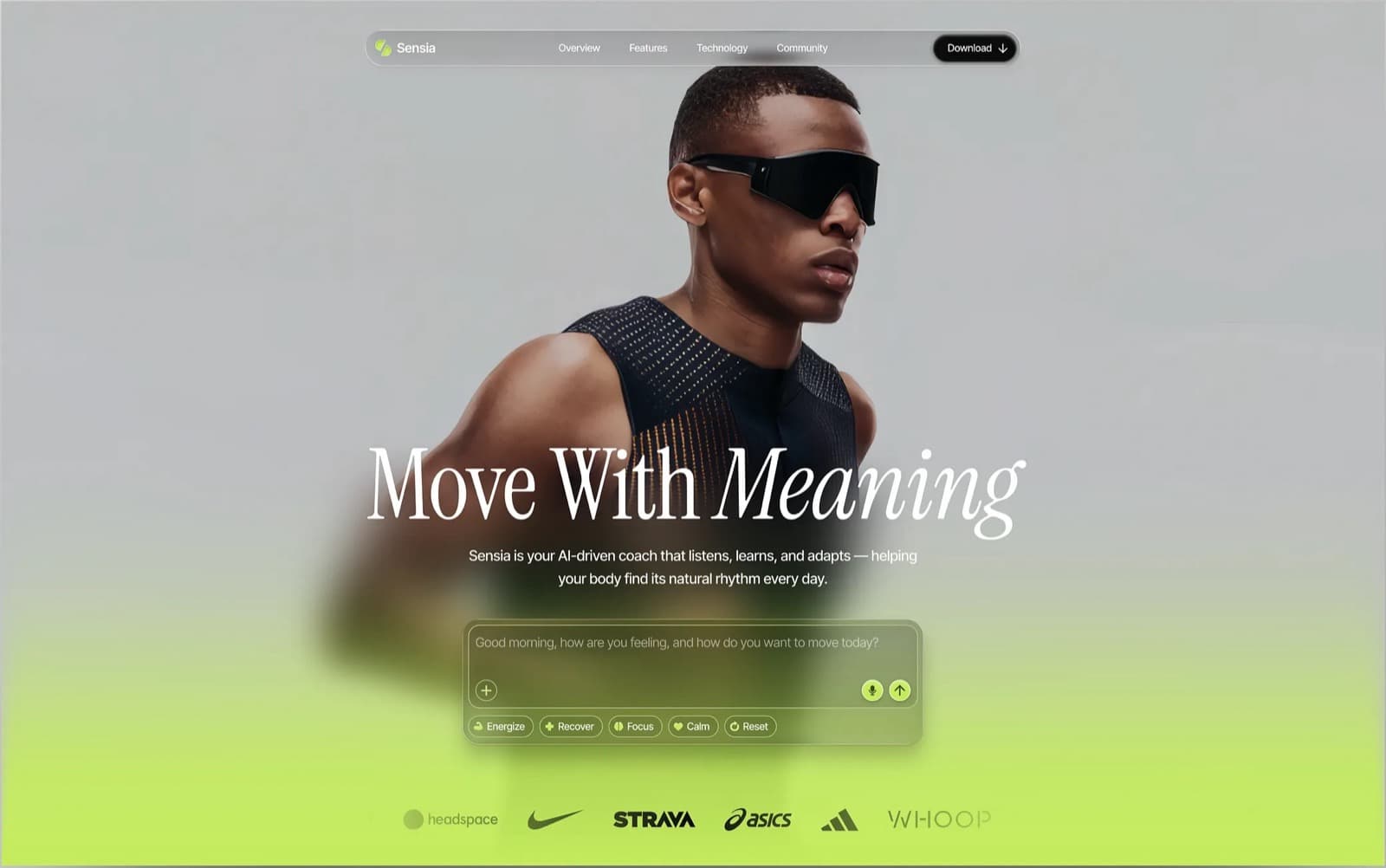 fitness coaching website built with InMinutes