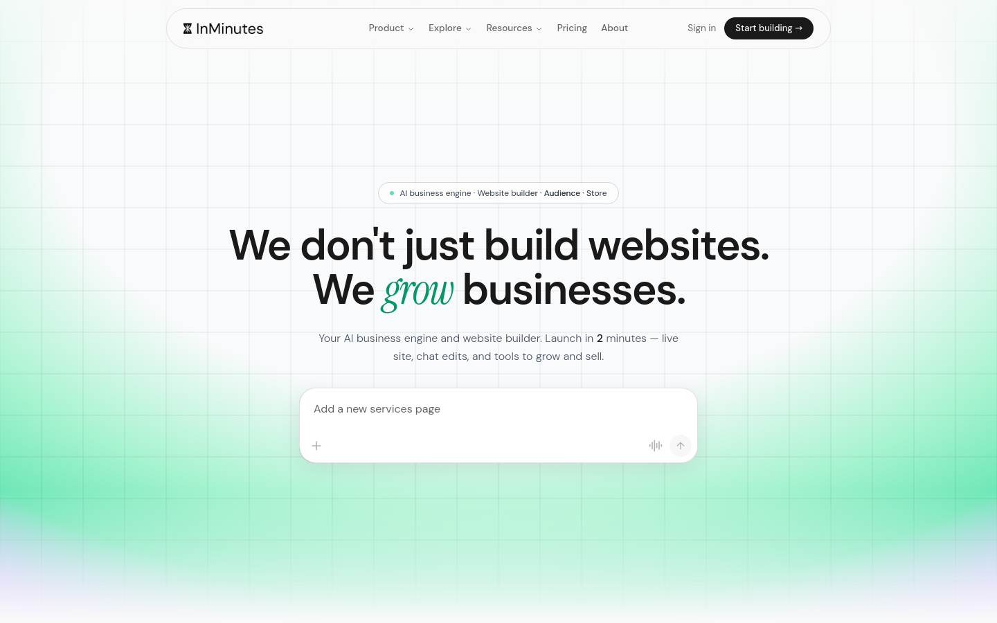 AI Website Builder From a Short Questionnaire